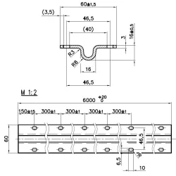 Vodiaci profil U ø 16mm pre posuvné brány, pozinkovaný aj po hranách,v dĺžkach 2m/ 3m/ 6m Vodiaci profil U ø 16mm pre posuvné brány, pozinkovaný aj po hranách,v dĺžkach 2m/ 3m/ 6m